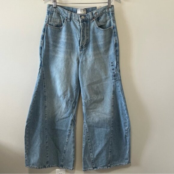 Free People We The Free Eden High Slouchy Flare Jeans Size 28 - Picture 5 of 16